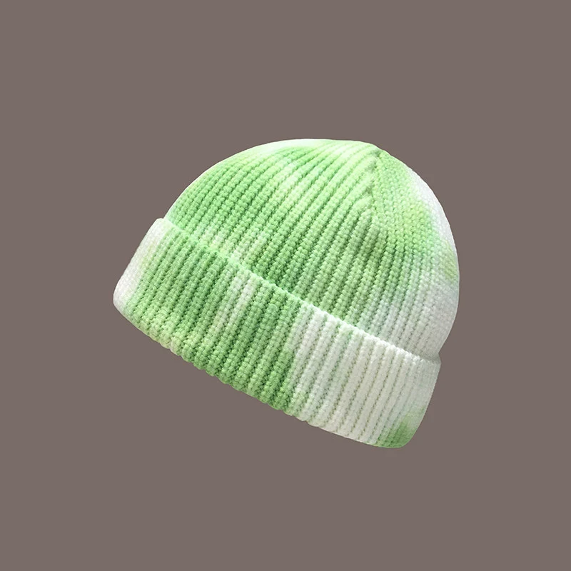 Hong Kong Style Street Tie Dye Woolen Hat. A warm and stylish winter hat. Perfect for urban looks, offering comfort and — photo 6