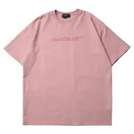 Camiseta para pareja de algodón de 19 colores estilo Hong Kong holgada manga corta cuello redondo ideal para combinar y lucir cómodo — foto 12