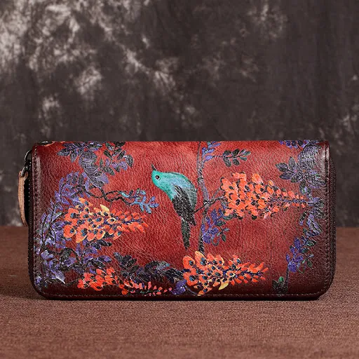 Title 4, Ladies Wallet Leather Casual Long Top Layer Cow...