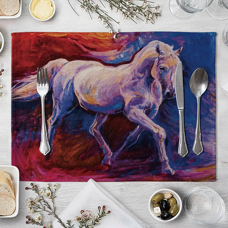 Striped Printed Western Placemat for elegant dining and table protection. Decorate your table with style and ease, enjoy — photo 6