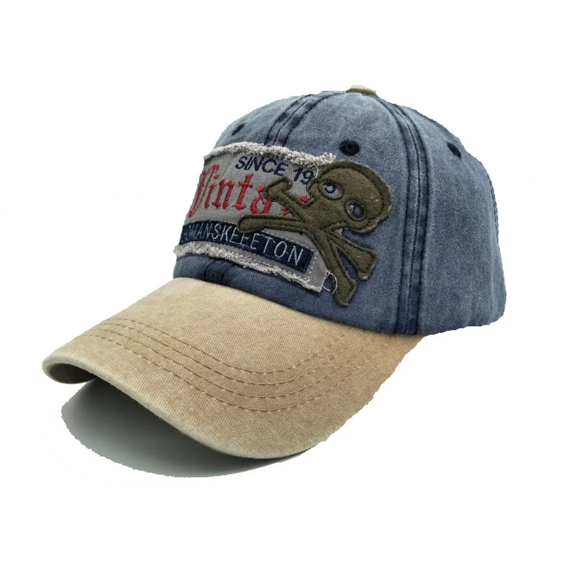 Title 3, Embroidered Letter Skull Baseball Cap