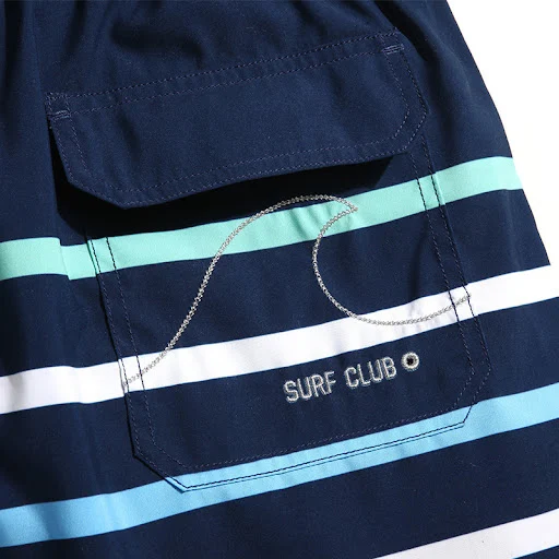 Title 2, Mens Striped Loose Casual Beach Quick Dry Shorts