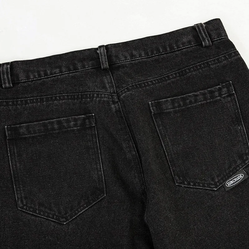Jeans American Retro High Street Washed, un look casual e alla moda. Ideali per un outfit quotidiano con stile unico e originale. — foto 9