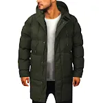 Men's Casual Warm Hooded Long Snow Wear Jacket Coat Outwear – Provides excellent warmth and protection for winter outdoo — photo 4