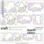 Adesivos Brilhantes para Scrapbook Flores e Fita Adesiva de Papel Decore e Personalize Seus Projetos de Forma Criativa — foto 45