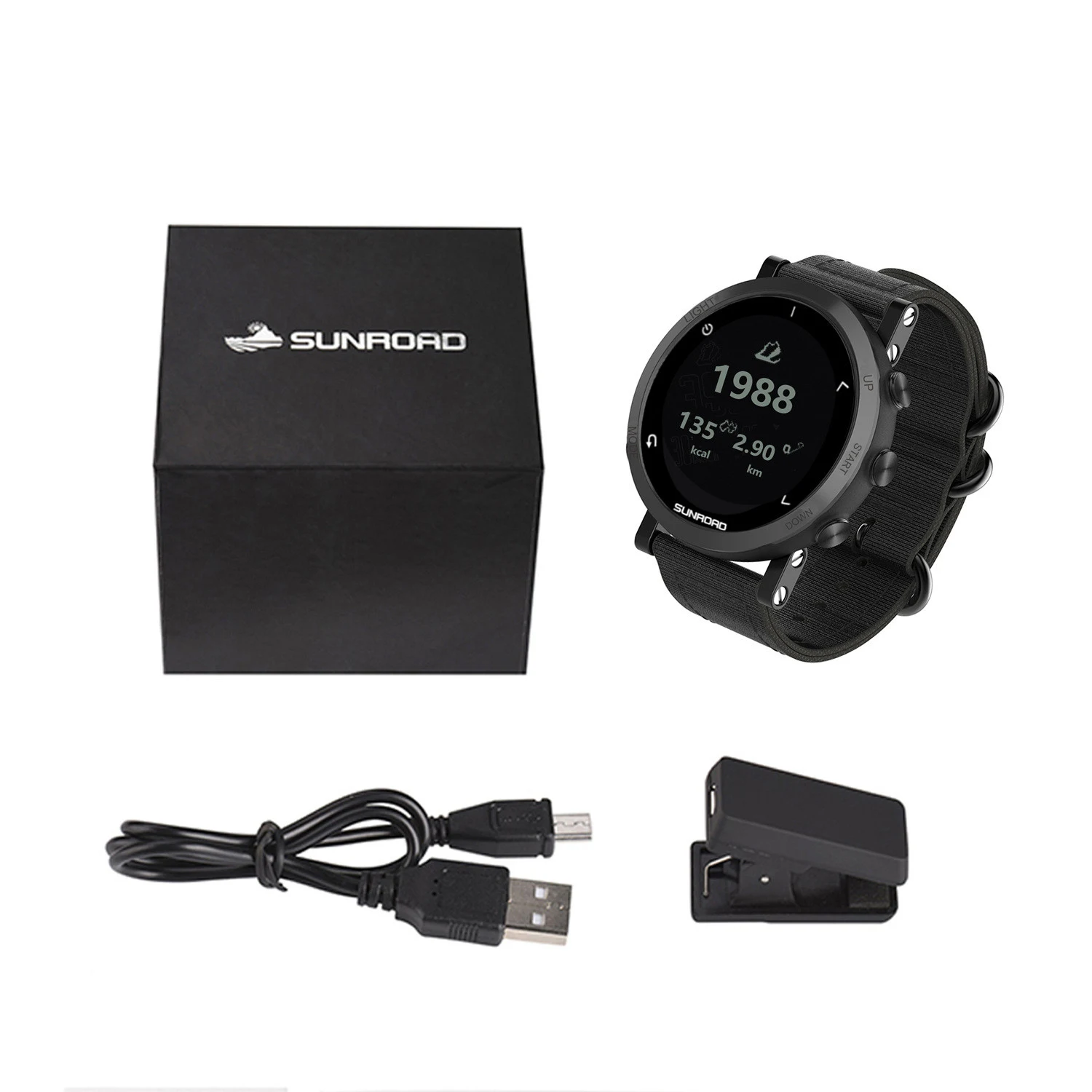 Title 1, Smart GPS Heart Rate Outdoor Sports Watch. Trac...