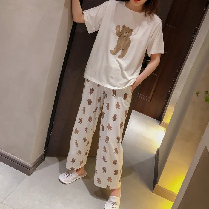 Short-sleeved Trousers Pajamas Suit Sweet Princess Homewear Comfortable and Soft Perfect for Sleeping or Relaxing Lounge — photo 14