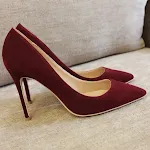 Nubuck suede pointed high-heeled shoes. Step into sophistication and comfort. Elevate your style for special occasions a — photo 1