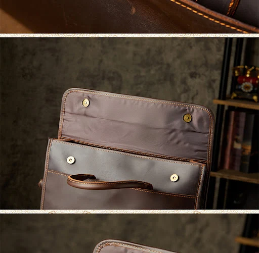 Title 11, Mens OL Business Casual Leather Briefcase – A ...
