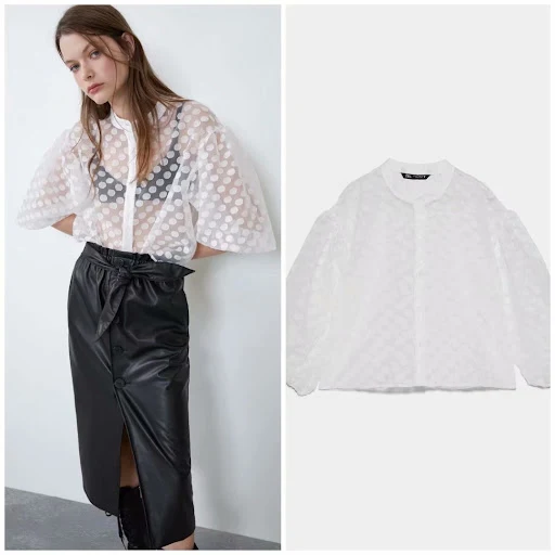Title 9, Spring womens clothing long sleeve polka dot t...