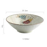 Große Japanische Ramen Schüssel im kreativen Home-Style-Design mit Hut, ideal für köstliche Suppen und Ramen Gerichte, perfekt für den Genuss — foto 12