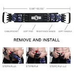Premium Latex Resistance Bands Set with Workout Bar, Exercise Bench, Adjustable Home Fitness Equipment for Total Body — photo 5