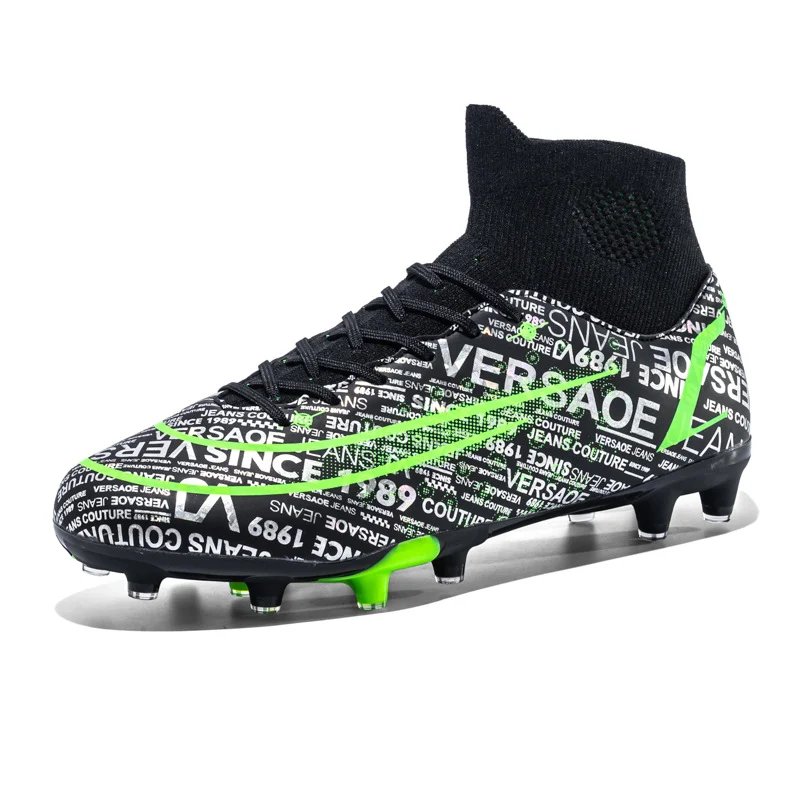 High-top soccer shoes for boys and girls, primary and middle school students, TF turf foot, designed for broken-nail peo — photo 14