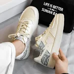 All-match College Cashew Flower White Shoes. Comfortable, versatile, and perfect for any outfit. These shoes are ideal f — photo 6