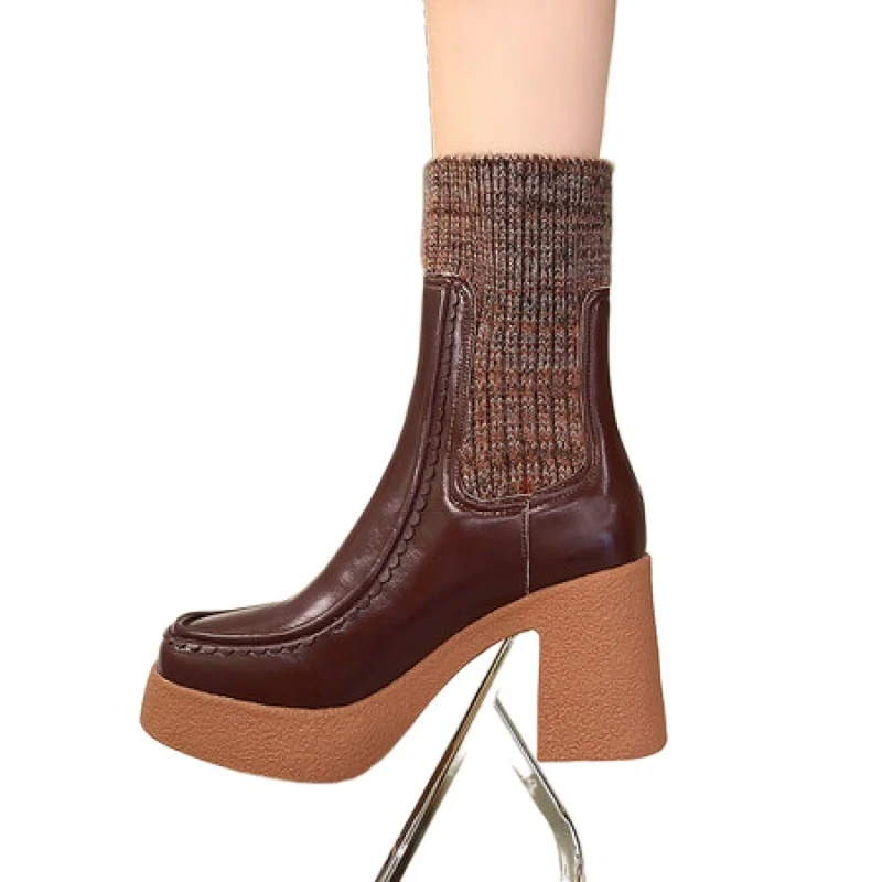 Title 6, Botas Martin plataforma femininas, combine esti...