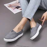 New large size canvas sneakers, flat low heel shoes for women, comfortable for everyday wear, a stylish and versatile fo — photo 6