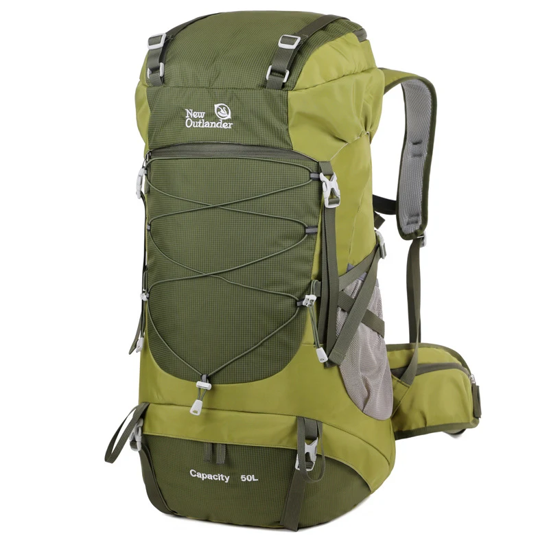 Mochila de Montanhismo 50L Nylon Grande Capacidade para Viagens, Camping, Trekking, Mochila de Alpinismo Ideal para Aventura — foto 17