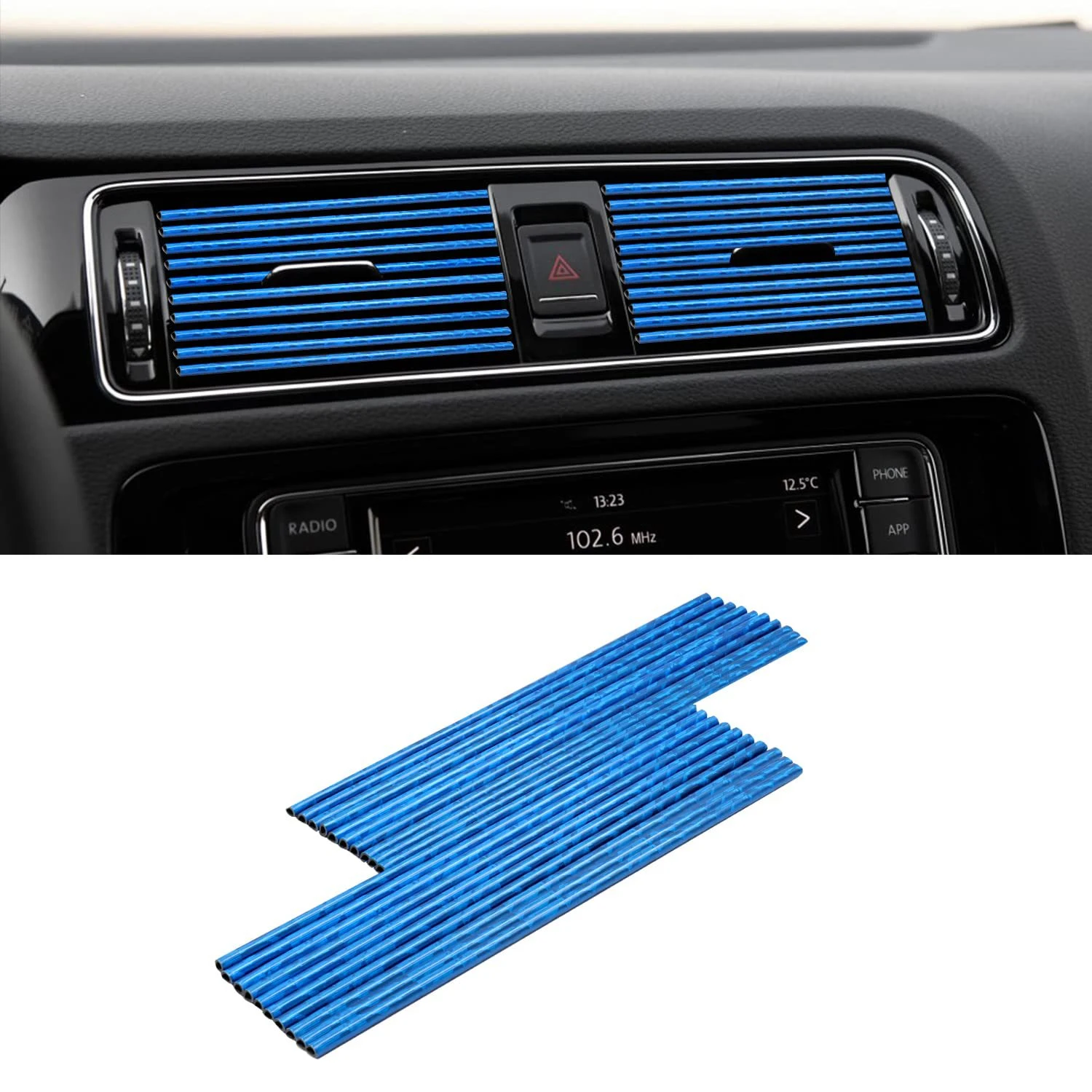 24 Colors Car Interior Design Modification Air Outlet Decoration Medium Net Binding Clips Enhance Your Car's Look Easy I — photo 12