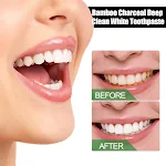 Pasta dental de limpieza profunda con carbón de bambú blanquea, desintoxica y refresca tu boca. Dientes más blancos y aliento fresco garantizados. — foto 7