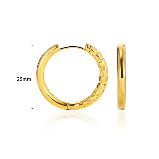 Title 2, Brincos lineares de ouro 18K luxuosos e simples...