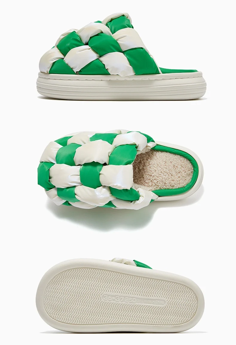 Chessboard Grid Classic Contrast Color Design Fashion Couple Home Slippers. Comfortable and stylish indoor footwear for — photo 17