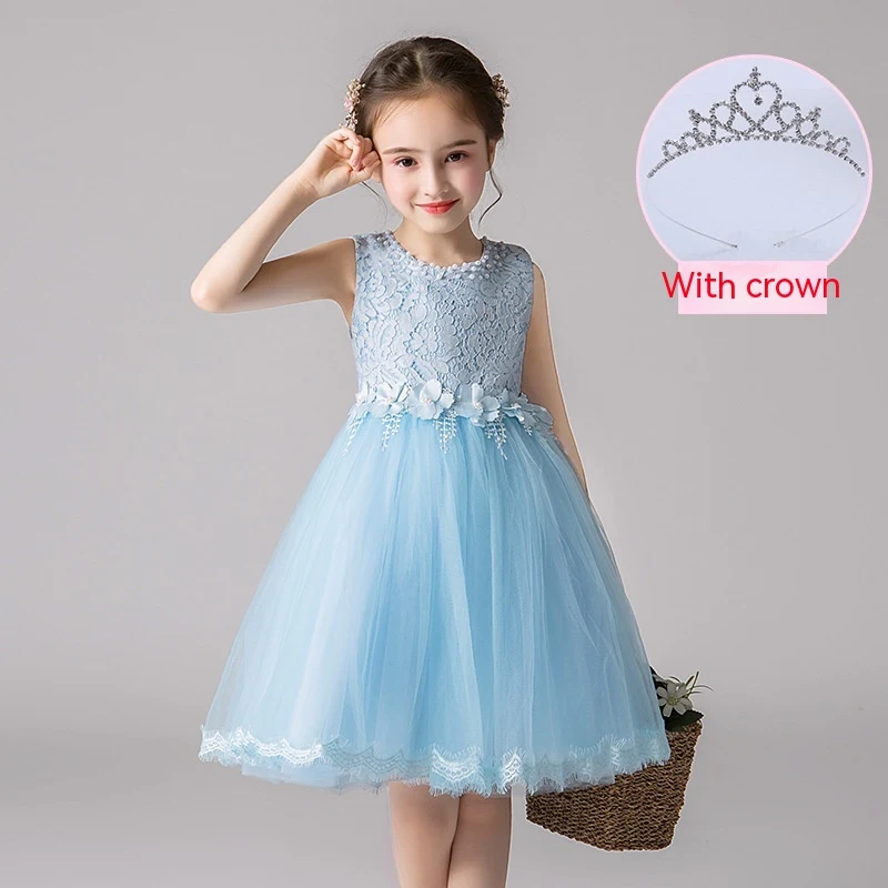 Saia infantil com fio de laço e babados, macia e confortável. Perfeita para ocasiões especiais e uso diário, um charme. — foto 3