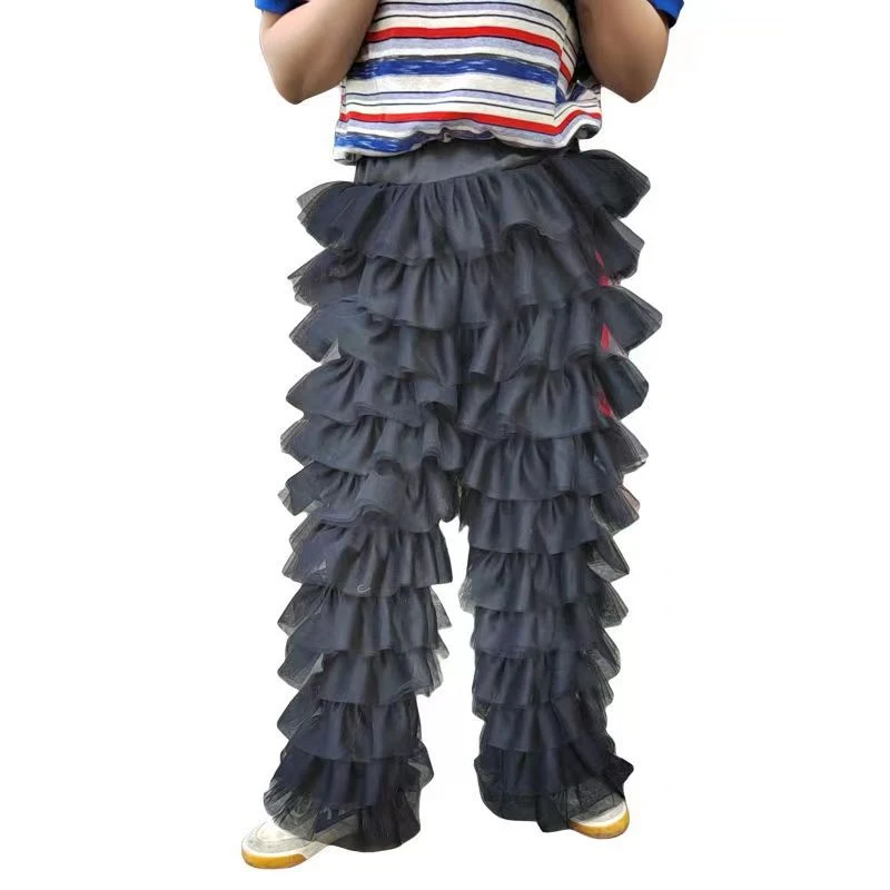 Title 4, Sweetheart Girl Mesh Splice Elastic Cake Pants,...