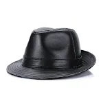 Men's Fashion Casual Authentic Leather Sheepskin Top Hat. Experience timeless style and sophistication with this premium — photo 5