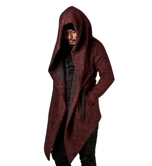 Men's Irregular Trench Coat T-shirt a casual stylish top. Comfortable design for everyday wear. A unique and modern look — photo 1