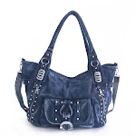 Niche Retro Diamond-studded Denim Hand-held One-shoulder Messenger Bag, Stylish and Functional, Perfect for Everyday Use — photo 1