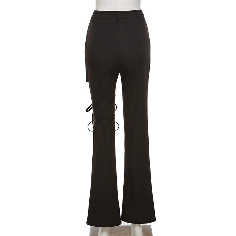 Title 13, Herfst en winter gothic punk leggings met veter...