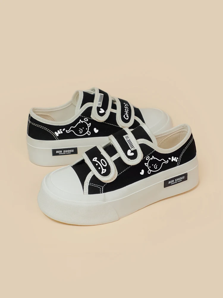 Title 6, Zapatillas casuales de lona con velcro y suela ...