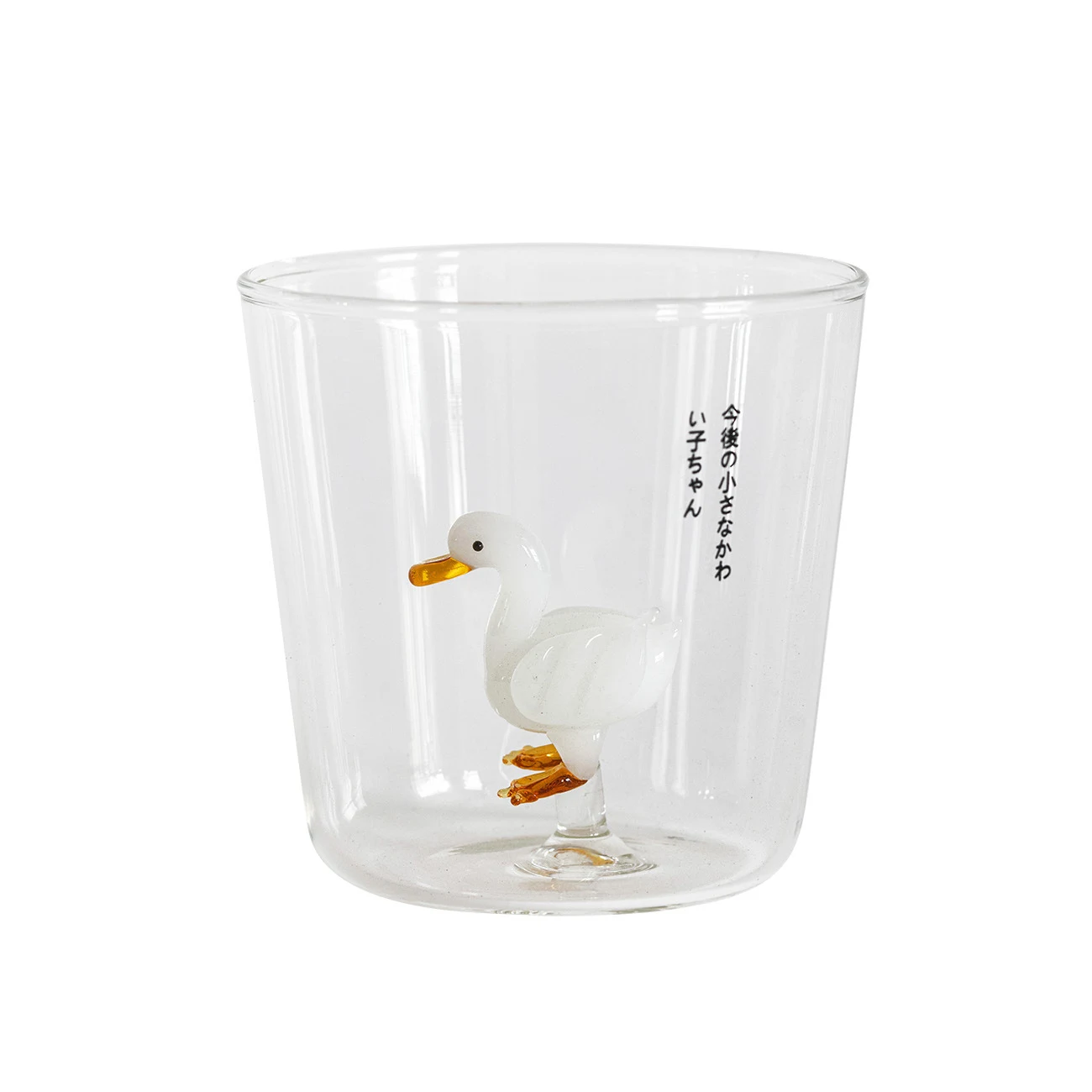 Glass Net Celebrity Creative Cute Duck, a unique and adorable drink accessory, perfect for adding fun and style to your — photo 1