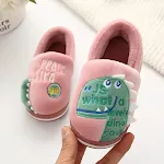 Children's Cotton Slippers Boys Winter Bag Root And Velvet. Cozy, warm winter slippers for little boys, keeping their fe — photo 7