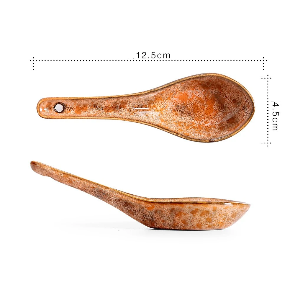Title 5, Ceramic Long Handled Spoon for Household use, p...