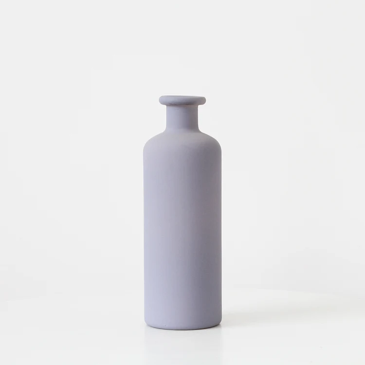 Mouth Glass Vase Clear Blue Simple Nordic for inserting flowers. Perfect for creating a minimalist and elegant decor, ad — photo 9