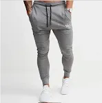 Męskie spodnie sportowe casual slim wiosna/jesień z nadrukiem, idealne do aktywności i na co dzień, zapewniające wygodę i modny wygląd. — zdjęcie 3