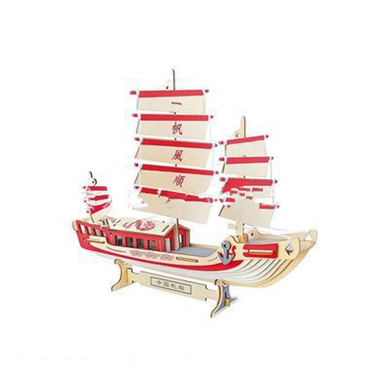 Brinquedo modelo de navio de madeira para crianças, estimula a imaginação, a coordenação motora e proporciona horas de diversão, perfeito para brincar e decorar. — foto 4