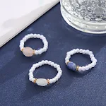 Anel Ornamento de Pérolas Enfiadas para Mulher Joia Clássica e Sofisticada para Ocasiões Especiais Elegância em Cada Detalhe Presente Perfeito — foto 7