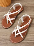 Dames casual platte teenslippers, ideaal voor dagelijks gebruik, comfortabele slippers met open teen, perfect voor warme zomerdagen. — foto 32