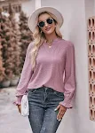 T-shirt europea e americana tinta unita con scollo a V — foto 24