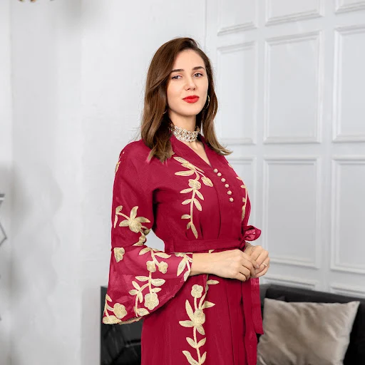 Title 6, Womens Fashion Mesh Embroidered Robe Dress, th...