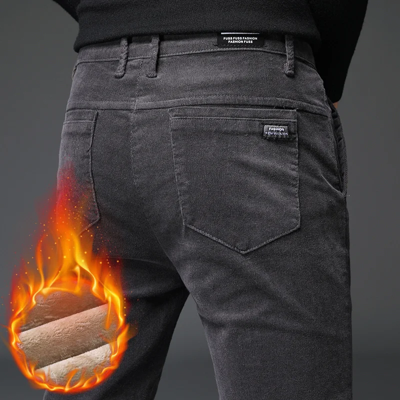Velvet Padded Thickened Outer Wear Corduroy Men's Pants offer superior comfort and warmth for outdoor activities. — photo 5