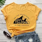 On There Is Jesus In The Valley T-Shirt, lässiges christliches Bibel-T-Shirt für Damen — foto 17