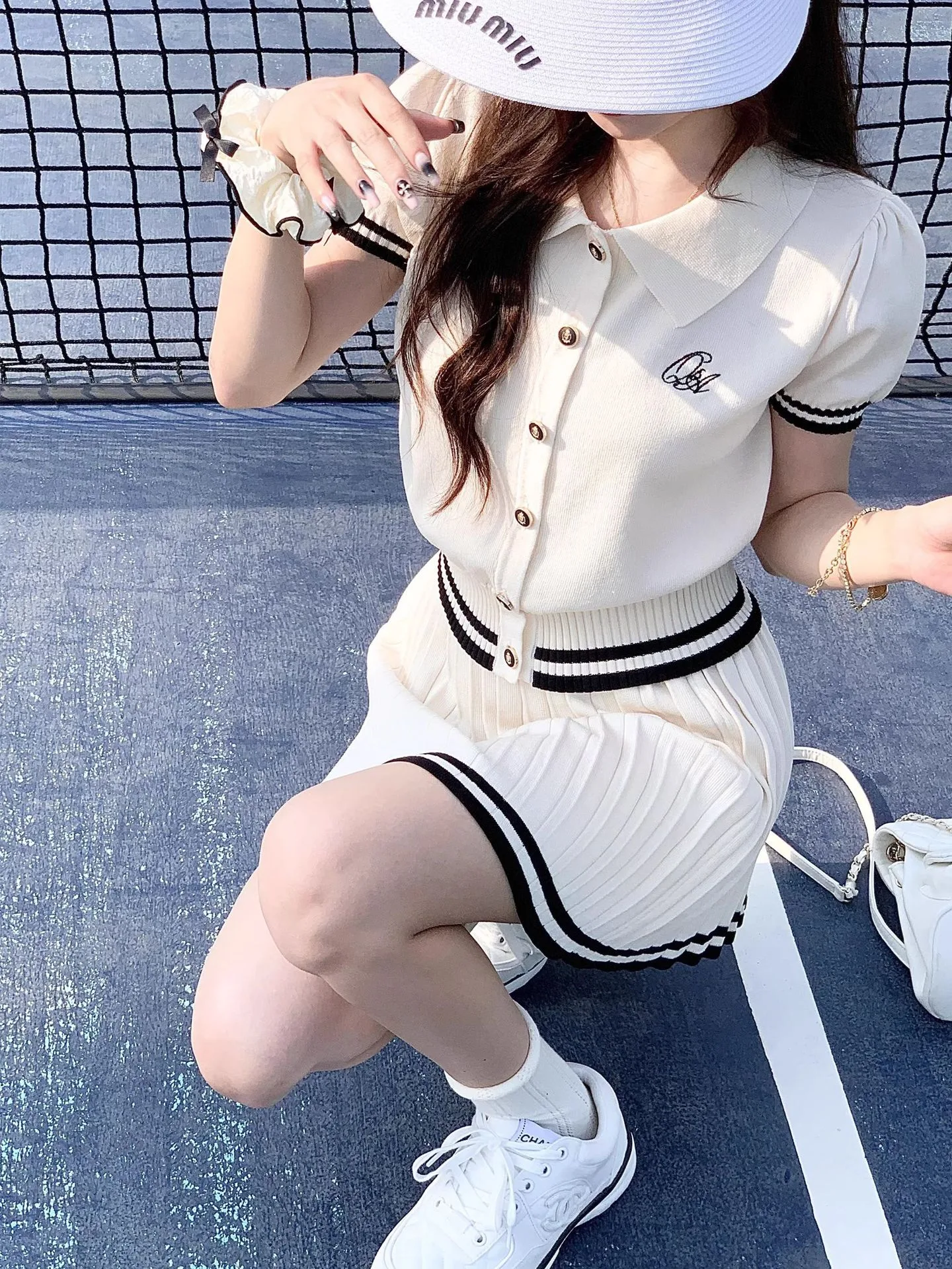 Title 13, Nieuwe Zomer Polo Shirt en Geplooide Rok Dames ...