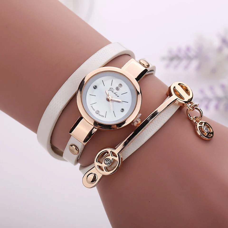 Title 3, Angel pendant bracelet watch with rhinestones, ...
