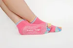 Ladies Non-Slip Cotton Yoga Socks With Heel providing comfort and grip. Ideal for yoga, pilates, and barre, ensuring a s — photo 2