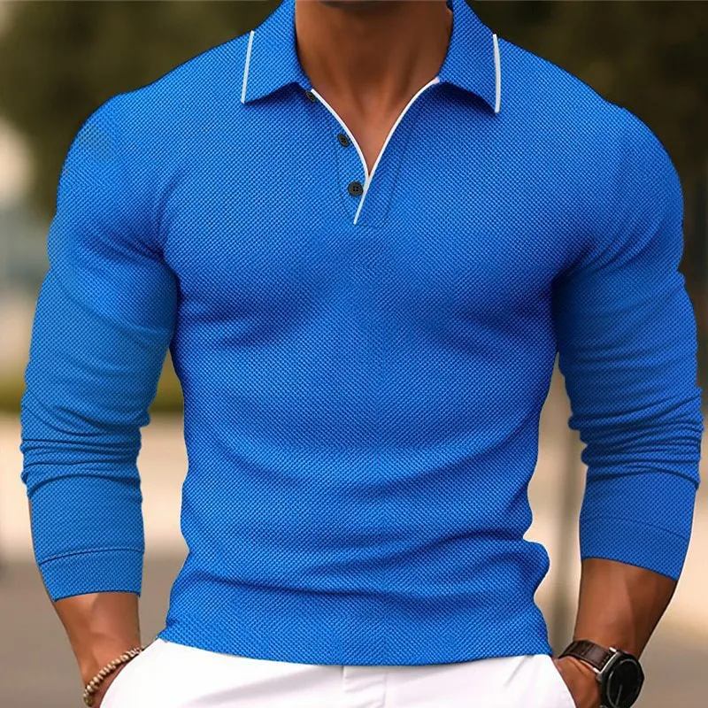 Men's Long Sleeve Button Sweatshirt offers comfort and style. Perfect for layering, this soft, versatile sweatshirt prov — photo 13
