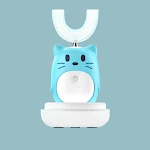 Escova de dentes elétrica ultrassônica inteligente infantil Limpeza automática em formato U Produtos portáteis para bebês — foto 1
