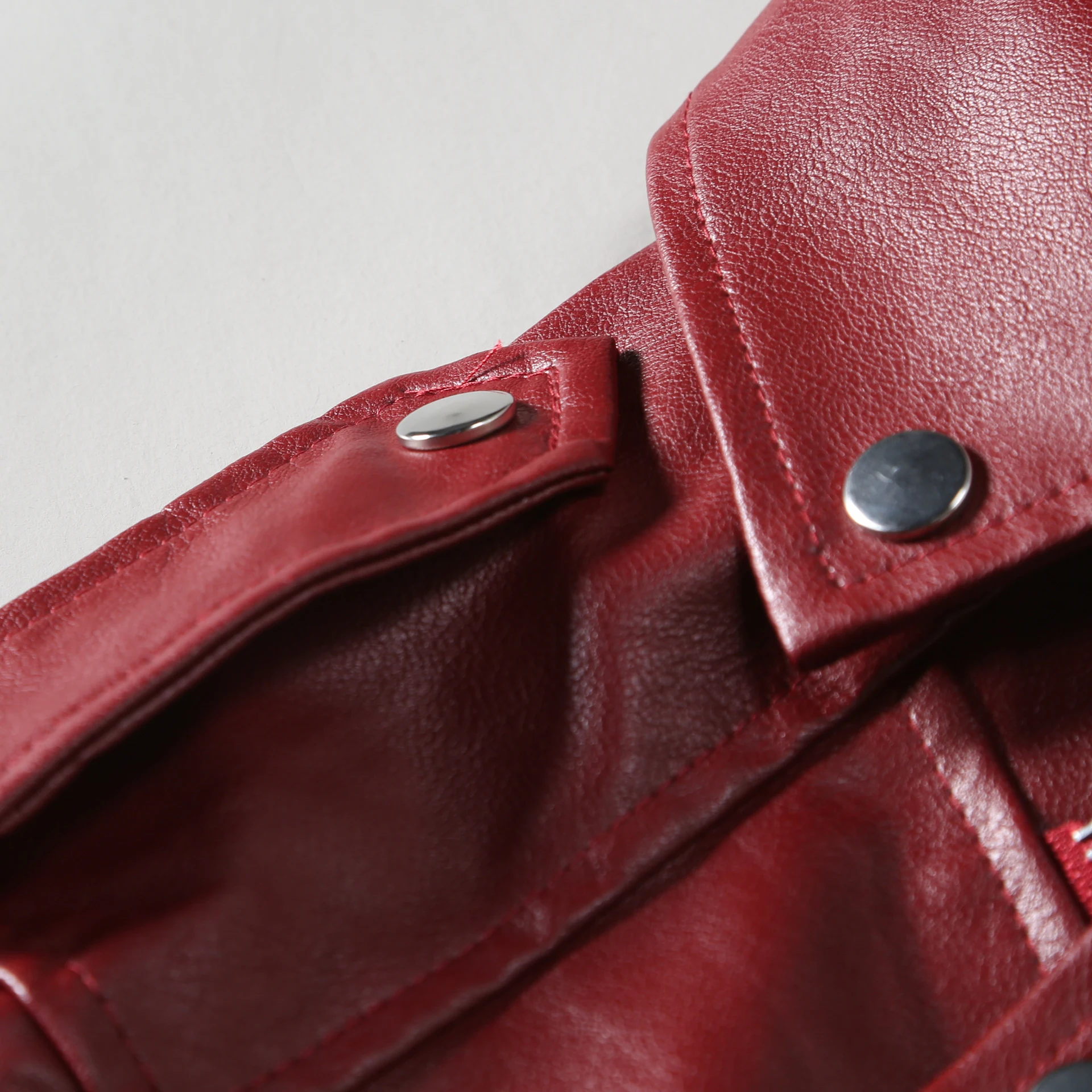 Title 2, Slim-fit lapel leather jacket. A stylish and mo...